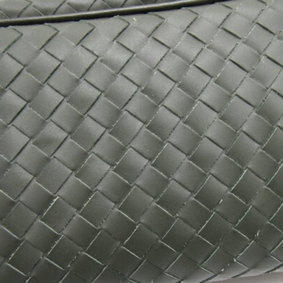 BOTTEGA VENETA Second Bag Intrecciato 244706 Khaki Leather Men's Clutch - Picture 5 of 7